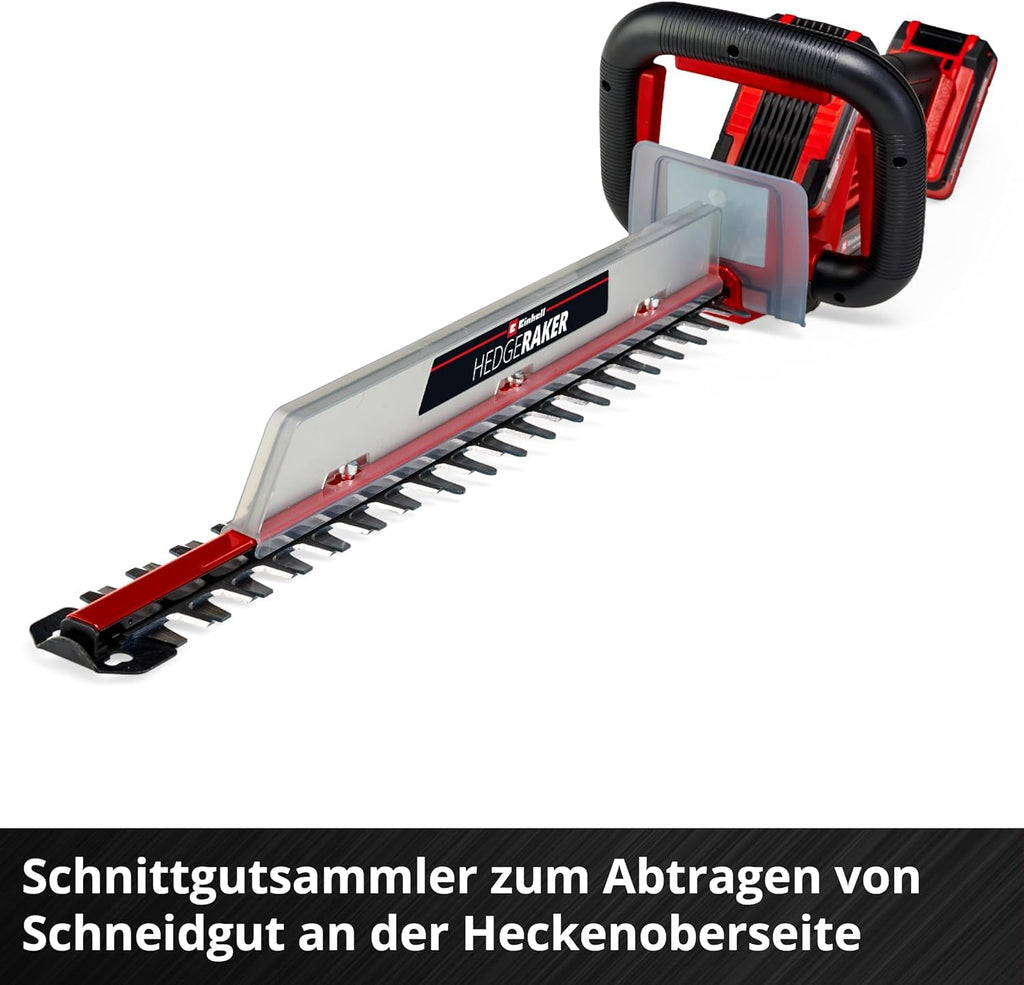 Einhell Akku-Heckenschere GE-CH 36/61 Li-Solo Power X-Change (36 V, 61 cm Schnittlänge, 26 mm Zahnabstand, inkl. Schnittgutsammler, ohne Akku)