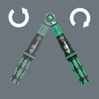 Wera 05075830001 Safe-Torque A 1 Set 1, Drehmomentschlüssel-Satz, 1/4" Vierkant, 2-12 Nm, 10-teilig, Schwarz-grün