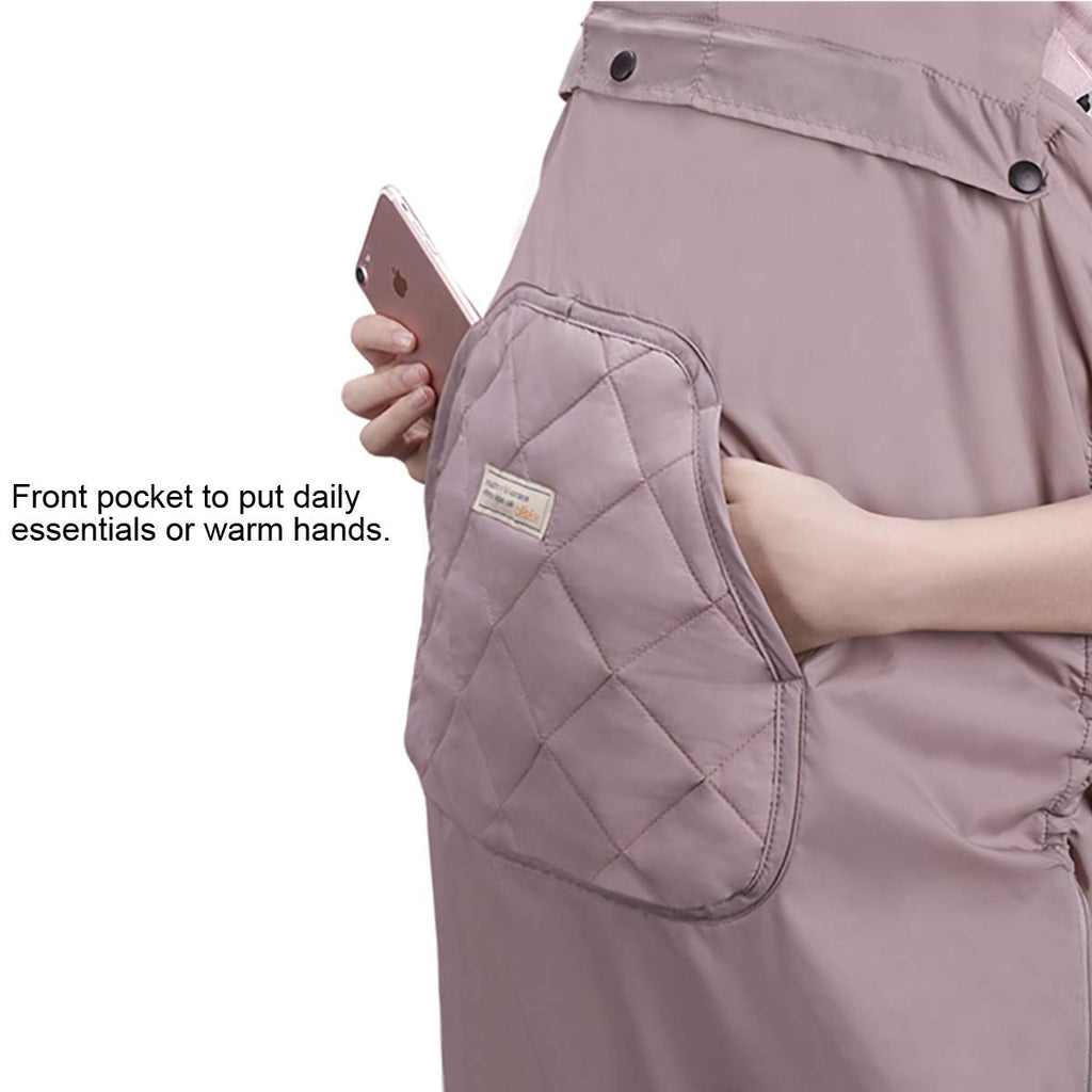 Bebear Winterbezug für Babytrage Warm Universal Hoodie Babytragebezug für alle Jahreszeiten(Black)