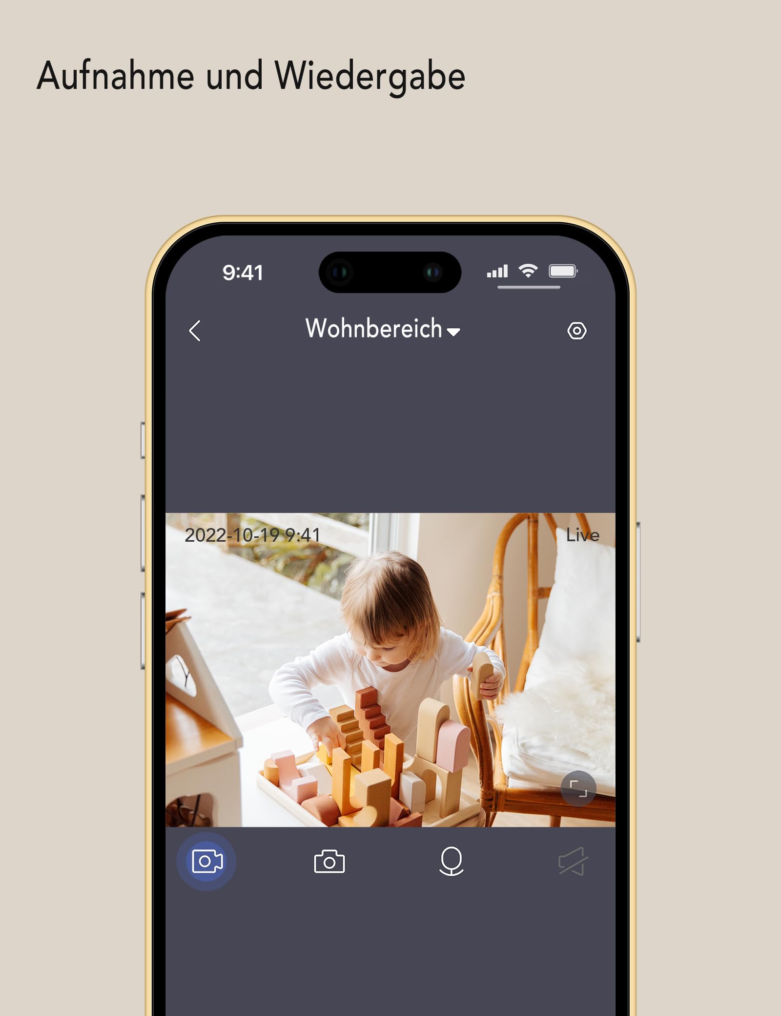 nooie Babyphone mit Kamera, Baby Kamera WLAN, Baby Monitor with Camera und APP, Gegensprechfunktion 1080P HD Nachtsicht Kompatibel mit Alexa und 2.4Ghz WiFi, Bewegungs Geräuscherkennung, Indoor