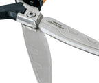 Fiskars Hochleistungsschere, Bis zu 30% mehr Kraft, Länge 26 cm, Langlebiger rostfreier Stahl/Kunststoff, Schwarz/Orange, PowerArc, 1027205
