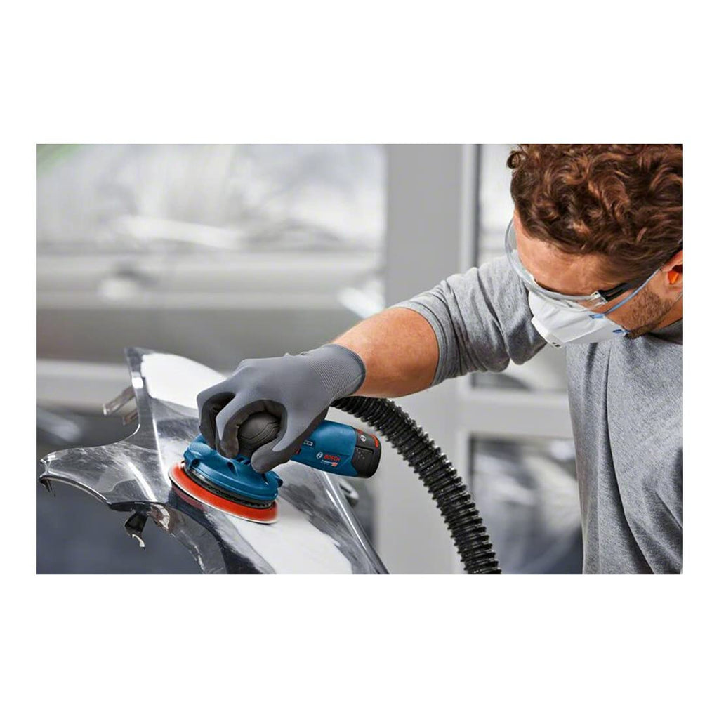 Bosch Professional 12V System Akku Exzenterschleifer GEX 12V-125 (inkl. Schleifteller (125mm), 1x Schleifpapier, Staubbeutel, L-BOXX, ohne Akku/ Ladegerät)