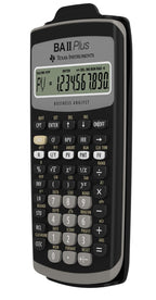 Texas Instruments BA II Plus Finanzrechner (Einzeiliges, 10-stelliges Display, Batteriebetrieb) Schwarz-Grau