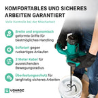 VONROC Mörtelrührer inkl. Rührwerk [1800W] - Betonmischer Quirl [mit Sanftanlauf] für Beton, Zement, Farbe, Mörtel - 2 Geschwindigkeitsmodi