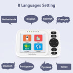 HelloBaby Babyphone mit Kamera, Video Babyphone ohne WLAN, 3,2 Zoll IPS Bildschirm,Nachtsicht, Winkel Manuell Einstellen, Reichweite 305m, ECO/VOX Audiomodus, Fütterungserinnerung,USB Ladegerät,HB2438