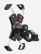 Grefay Fahrrad Handyhalterung, Edelstahl Motorrad Fahrrad Lenker Handy Halterung Mit 360 Drehen für 4,5-6,8 Zoll Smartphone