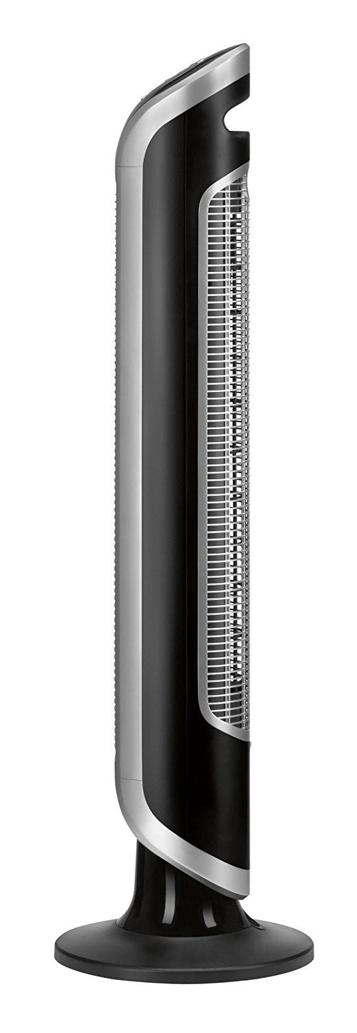 Rowenta VU6670 Eole Infinite, Turmventilator, Timer bis zu 8 Stunden, 3 Geschwindigkeiten, Fernbedienung, automatische Abschaltung, Piano Schwarz