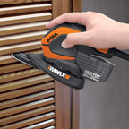 WORX Delta-Multischleifer, 65 W, WX 648.2, DustStop Mikrofilter, Klettverschluss-System, ergonomisches Design, kompakt und leicht, inklusive Zubehör