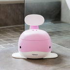 Kindsgut Kinder-Töpfchen, Babytopf WC/Klo, kinderfreundliches Wal-Design und dezente Farben, Toiletten-Training, zartrosa