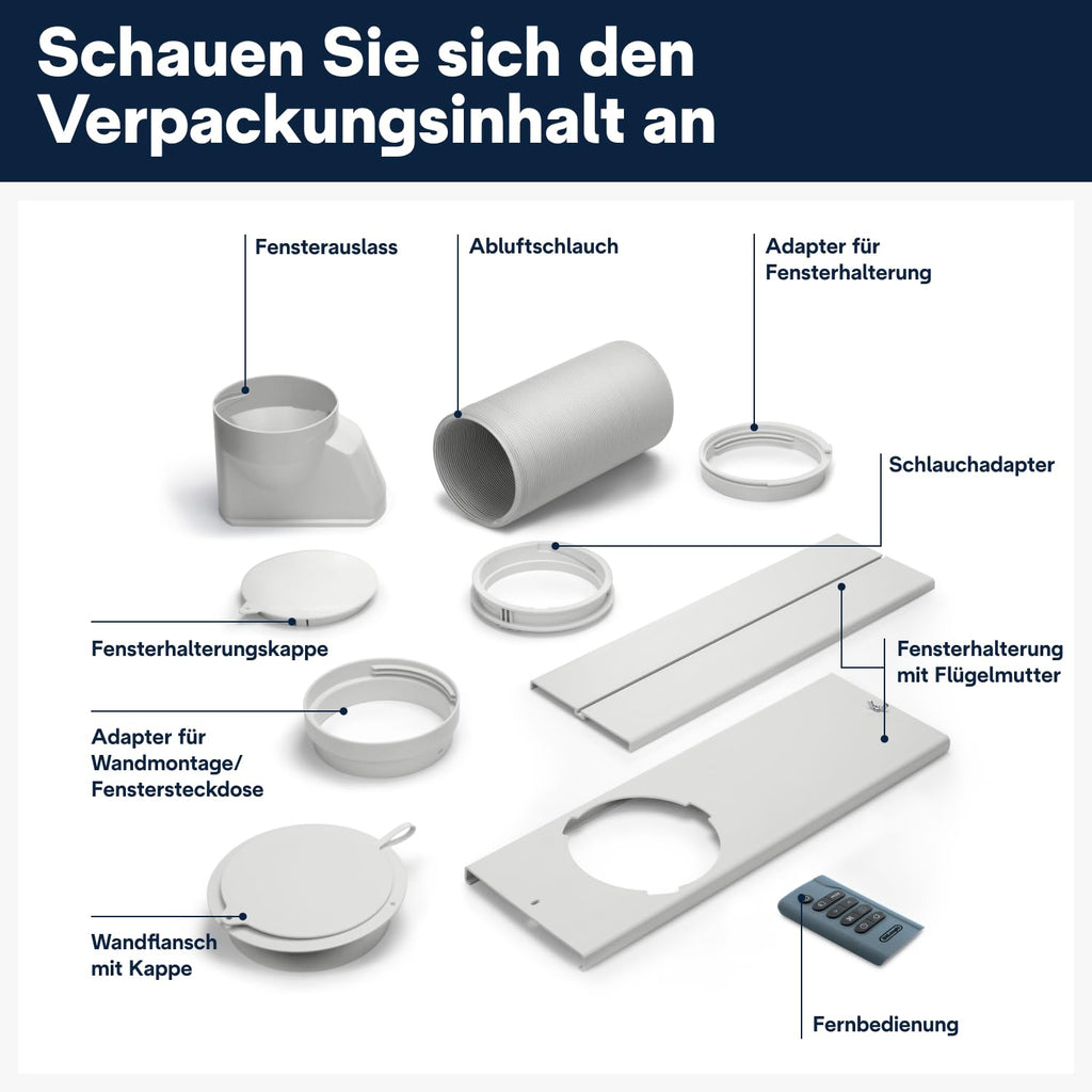 De'Longhi Pinguino PAC EX105 Mobiles Klimagerät mit EcoRealFeel-Technologie, 10.000 BTU/h, für Räume bis 100m³, Entfeuchtungs- & Ventilationsfunktion, 24h-Timer, Energieeffizienzklasse A+++, Weiß