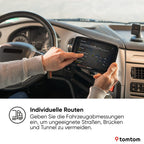 TomTom LKW Navi GO Expert Plus (7 Zoll-Display, Routenführung und POIs für große Fahrzeuge, TomTom Traffic inklusive, Weltkarten, Echtzeitwarnungen zu Beschränkungen)
