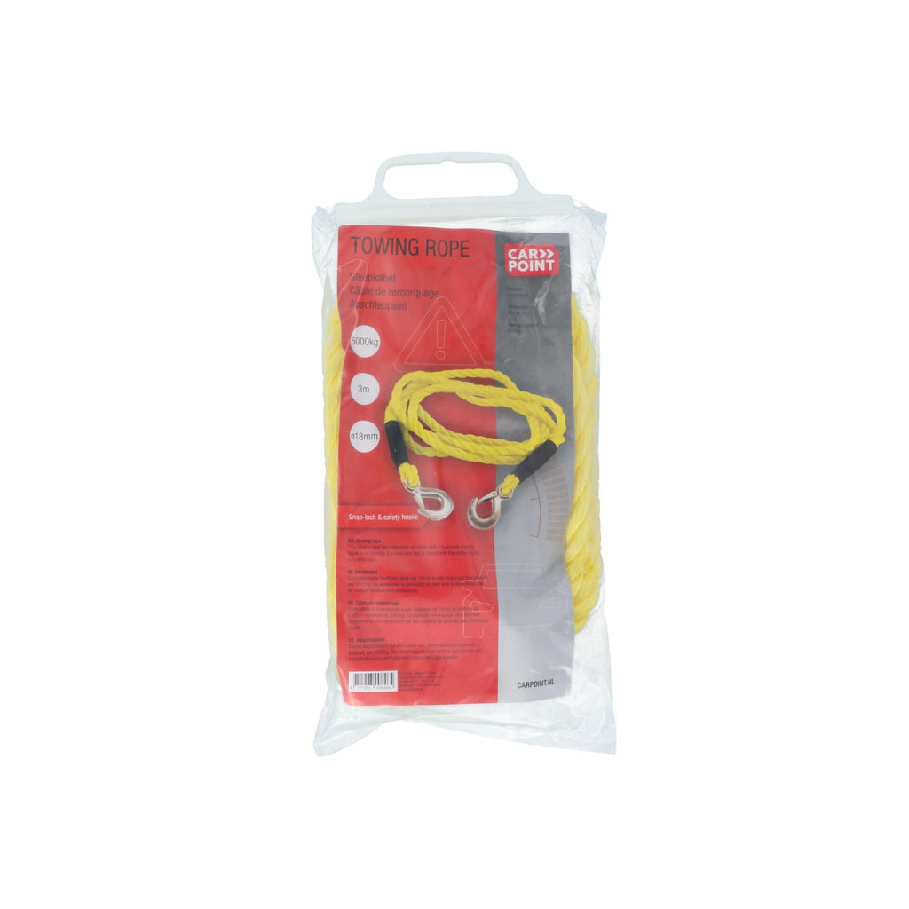 CARPOINT 0178703 Abschleppseil 5000 3 Meter mit Haken Abschleppgurt LKW Wohnmobile
