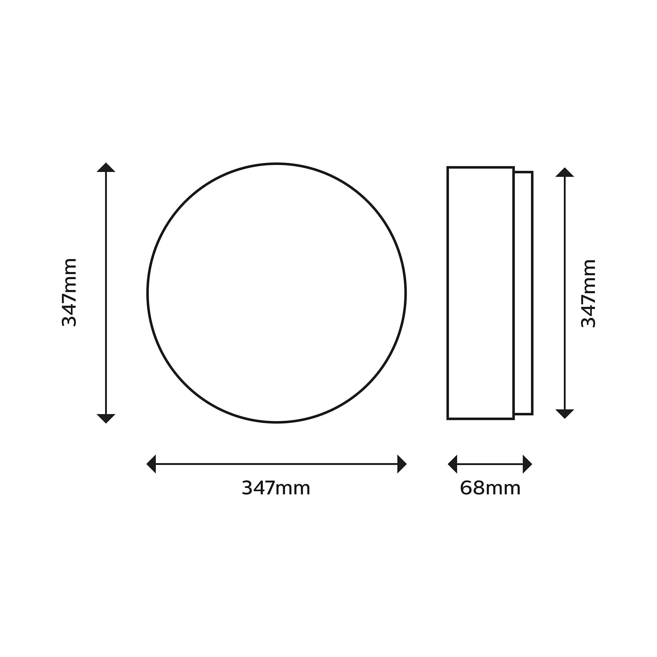 Philips LED Spray Deckenleuchte (12 W), IP44 wasserbeständige Badezimmerleuchte mit warmweißem Licht, LED Beleuchtung für das Badezimmer, silberfarben, Weiß