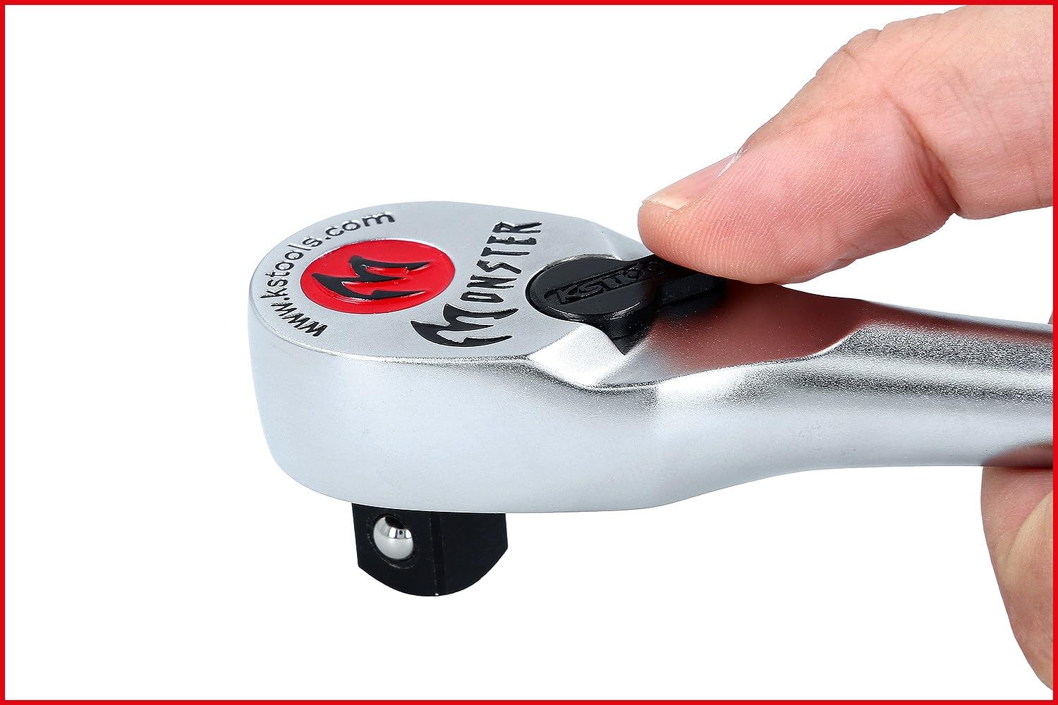 KS Tools 935.1285 1/2" Monster Teleskop-Umschaltknarre, 100 Zahn