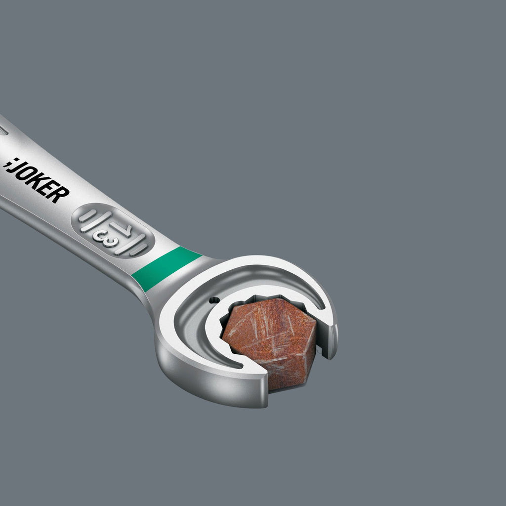 Wera Joker Switch Maul-Ringratschen-Schlüssel, umschaltbar, 10 x 159 mm, Leuchtgelb, 05020065001