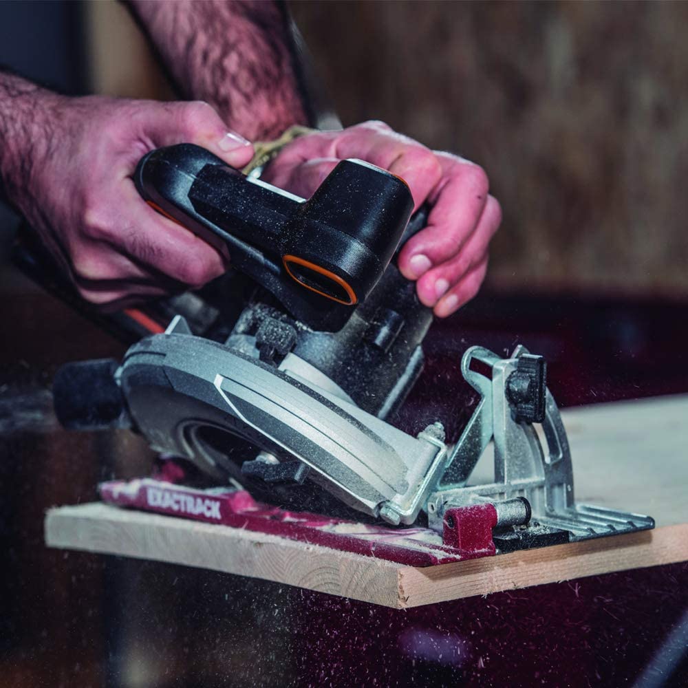 WORX WX530.9 Akku-Handkreissäge 20V – Profi Kreissäge mit Absaug-Adapter – Ideal auch für Schnitte auf Gehrung – PowerShare kompatibel – ohne Akku & Ladegerät