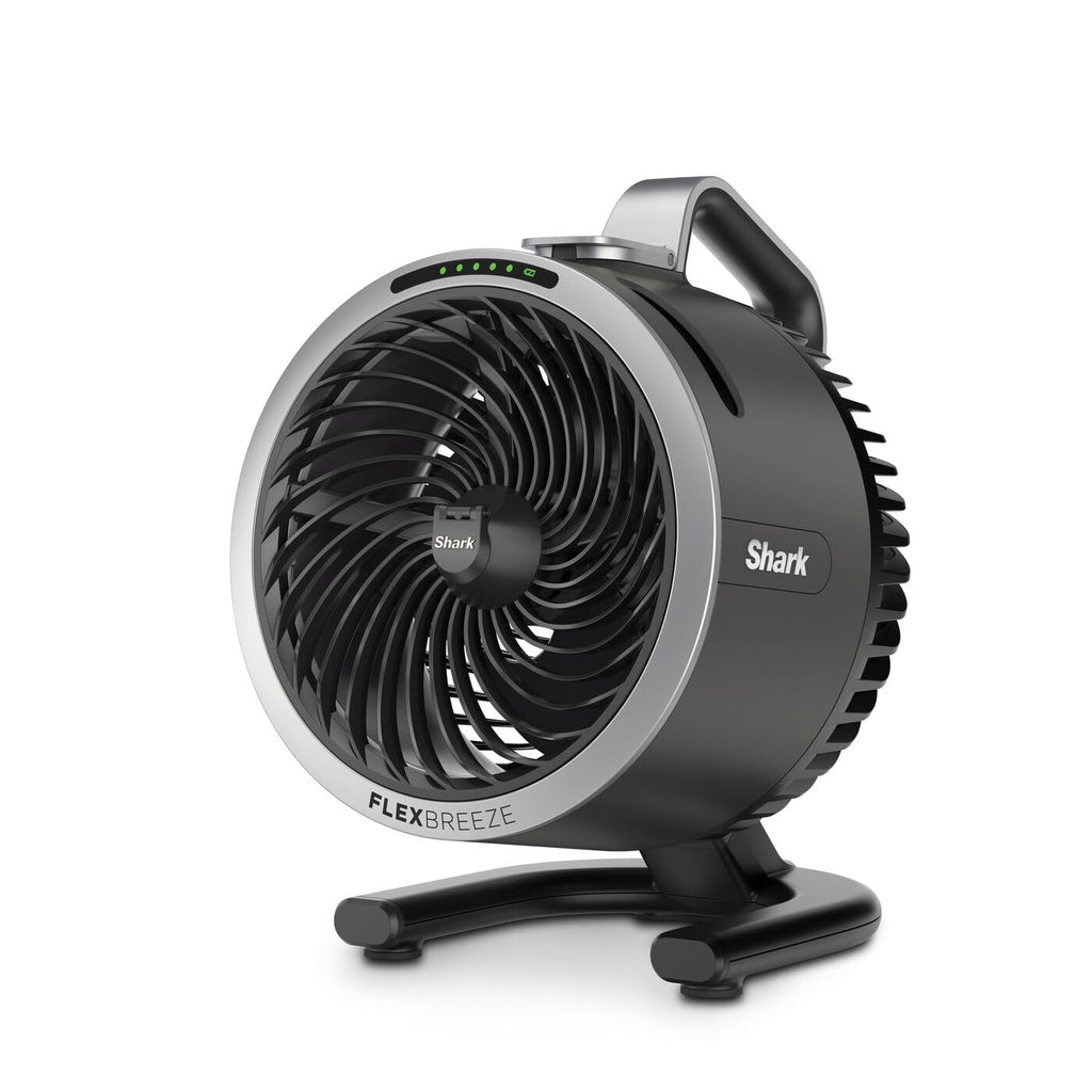 Shark FlexBreeze HydroGo – Leistungsstarker Nebelventilator, Kühlung im Innen- und Außenbereich, Leise und langlebig, Mit und ohne Kabel, Kompakt und Leicht, 5 Geschwindigkeiten, Anthrazit FA050EU