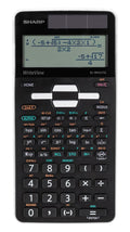 SHARP EL-W550TG Wissenschaftlicher Schulrechner (D.A.L.-Eingabe, Solar, WriteView) Schwarz