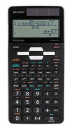 SHARP EL-W550TG Wissenschaftlicher Schulrechner (D.A.L.-Eingabe, Solar, WriteView) Schwarz