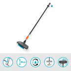 Gardena Cleansystem Wasch-Set mit 90 cm Stiel S und Stielbürste Soft: Praktisches Reinigungsset, ideal zur effektiven Nassreinigung von größeren, empfindlichen Flächen, Reinigungstabs (18826-20)