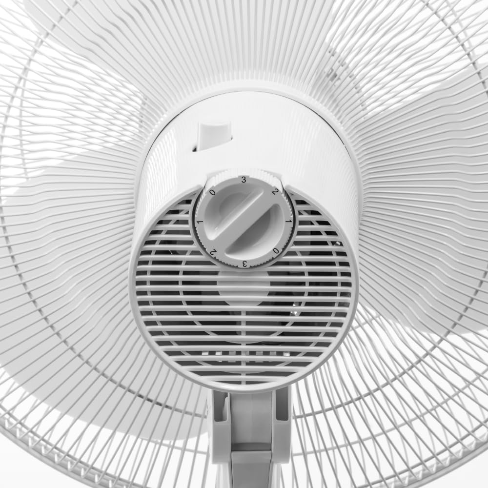 TROTEC Standventilator TVE 23 S – 50 Watt, oszillierend 80°, 3 Stufen, Ø 40 cm, höhenverstellbar, stabil