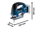 Bosch Professional 18V System Akku Stichsäge GST 18V-155 BC (mit Bügelgriff, bürstenlosem Motor, inkl. in L-BOXX, ohne Akku/ Ladegerät)