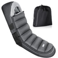 Orzbow Winter Fußsack Kinderwagen, Universeller Fußsack Buggy mit Reißverschluss, Wasserdicht Fusssack Kinderwagen Baby, Anti-Rutsch, Abnehmbar und Waschmaschinenfest, 104cm*44cm, Dunkelgrau