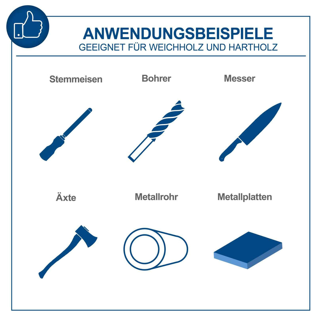 Scheppach Doppelschleifer SM200AL Schleifmaschine Schleifgerät | 500W Leistung | Verstellbarer Funkenschutz | Schleifscheibe 200mm Ø | inkl. Schlicht- und Schruppscheibe
