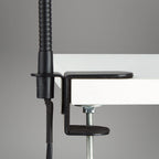 BRILONER - Retro Klemmleuchte, Leselampe inkl. Flexarm, inkl. An- Ausschalter, Schwenkbar, 1x E14, max. 25 Watt, Bürolampe, Schlafzimmerlampe, Kinderzimmer, Leseleuchte, Metall, Schwarz-Gold
