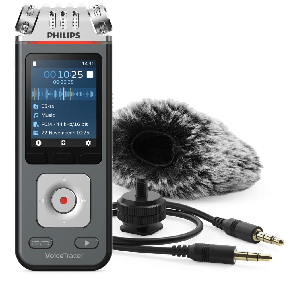 Philips VoiceTracer Audiorecorder Diktiergerät DVT6110, DVT7110
