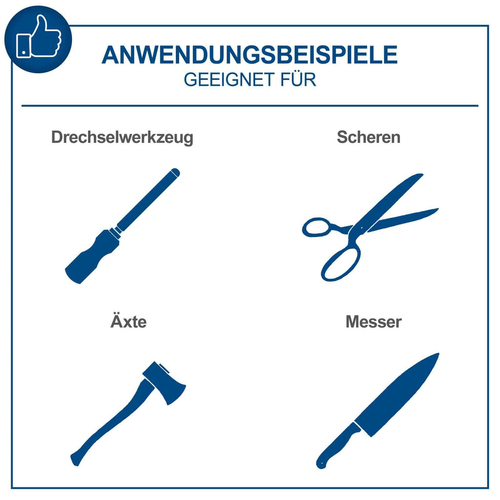 Scheppach Nass-Schleifsystem Tiger 7000s inkl. Homekit | Schleifmaschine 200W Induktionsmotor Schleifstein 250 x 50 mm 220k | Vorrichtung 40/60/70 | Abziehpaste | Steinpräparierer | Winkellehre