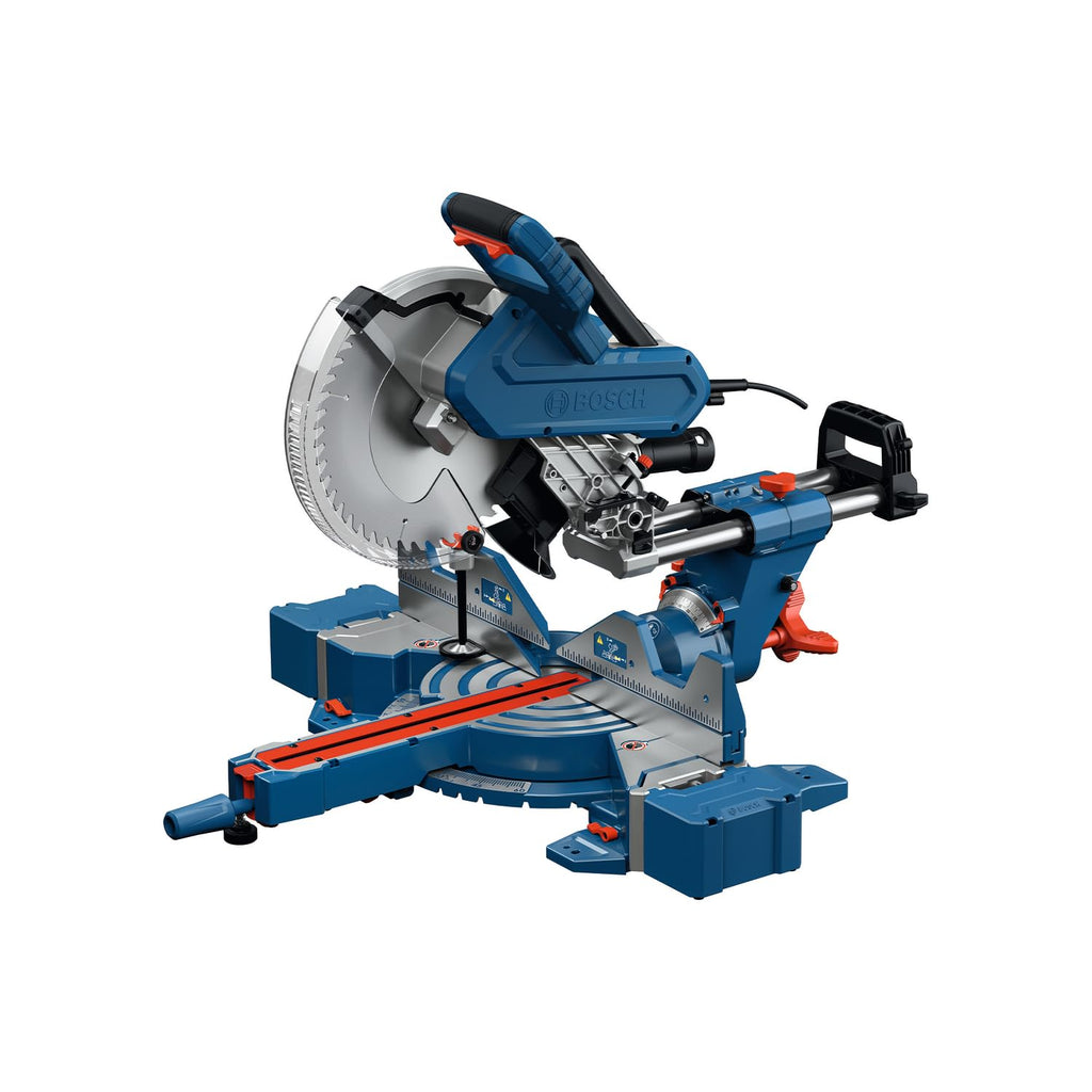 Bosch Professional kabelgebundene Kapp- und Gehrungssäge GCM 340-305 D (inkl. Lineal, Klemme, Staubbeutel, Werkstückauflage, Sägeblatt, Schlüssel)