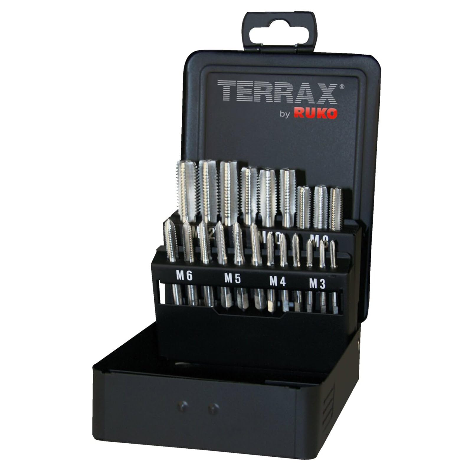 Terrax A245006 Gewindebohrersatz 21 teilig