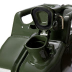 Oxid7 2x Kraftstoffkanister 20 Liter aus Metall olivgrün | Benzin, Diesel & Bio-Ethanol geeignet | 20L Benzin-Kanister mit UN-Zulassung & Bauart geprüft