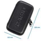 Casio Graph-Case, Schutztasche für Grafikrechner, schwarz, Carbon Design, mit Innentasche für Zubehör, 12.5 x 22 x 3.8 cm