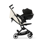 CYBEX Gold Kinderwagen LIBELLE mit Einhand-Gurtsystem, Von ca. 6 Monaten bis ca. 4 Jahre (max. 22 kg), Ultraleicht (nur 6 kg), Canvas White