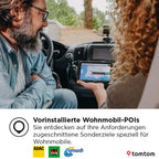 TomTom Camper Navi GO Camper Max 2. Generation (7" Display, POI`s für Wohnmobil- und Wohnwagen, Updates via Wi-Fi, TomTom Traffic, Fahrzeugprofile speichern, Weltkarten, Umweltzonen vermeiden)