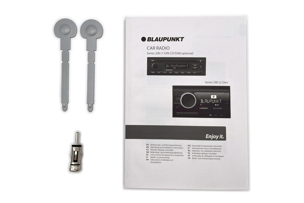 Blaupunkt Madrid 200 BT | Bluetooth, RDS Tuner, Freisprecheinrichtung, USB, Aux-In, 1-DIN, schwarz