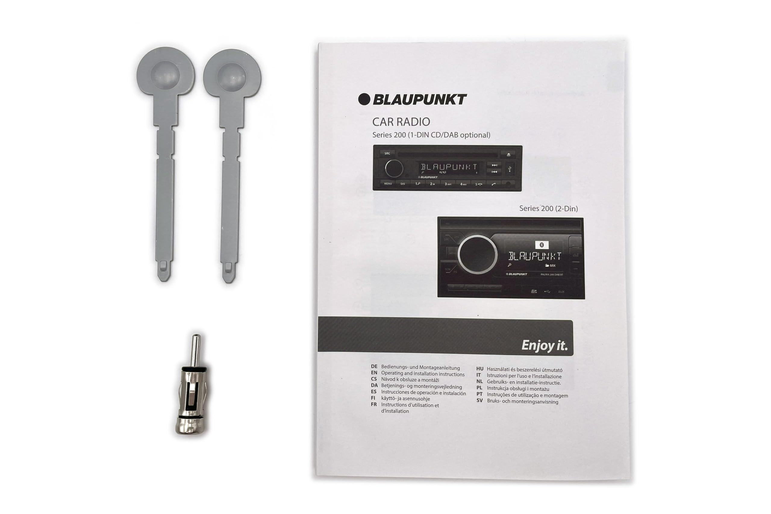 Blaupunkt Madrid 200 BT | Bluetooth, RDS Tuner, Freisprecheinrichtung, USB, Aux-In, 1-DIN, schwarz