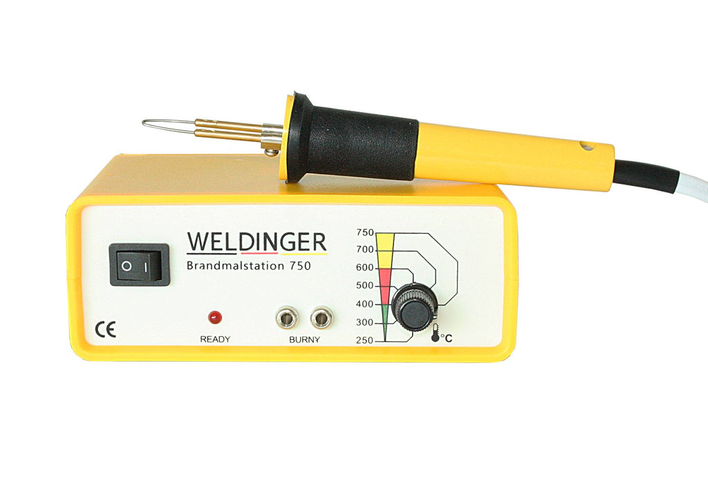 WELDINGER Brandmalstation BS 750 - regelbare Brennerstation - Brandmalgerät (40 W) 5 Jahre Garantie