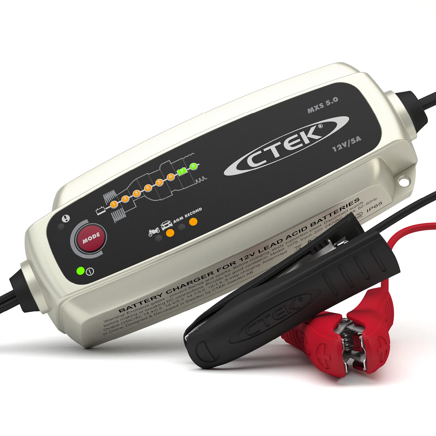 CTEK MXS 5.0 Batterieladegerät 12V Optimale Temperaturkompensation Automobil Motorrad
