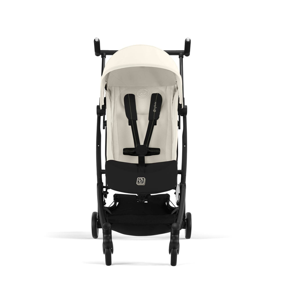 CYBEX Gold Kinderwagen LIBELLE mit Einhand-Gurtsystem, Von ca. 6 Monaten bis ca. 4 Jahre (max. 22 kg), Ultraleicht (nur 6 kg), Canvas White