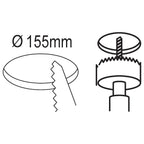 EGLO LED Einbaustrahler Fueva 5, Ø 16,6 cm, Spot aus Stahl und einer Kunststoff Leuchtfläche, Einbauleuchte in Weiß, Einbauspot flach, geringe Einbautiefe 26 mm, warmweiß