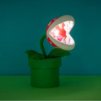 Super Mario Bros Piranha-Pflanze Lampe - Offiziell lizenziert, LED-Tischlicht mit beweglichem Kopf, Sammlerstück für Nintendo-Fans, 33 cm hoch, USB-betrieben