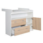 roba Kinderzimmerset 'Gabriella', 2-teilig, enthält Babybett 70x140cm & breite Wickelkommode, bicolor