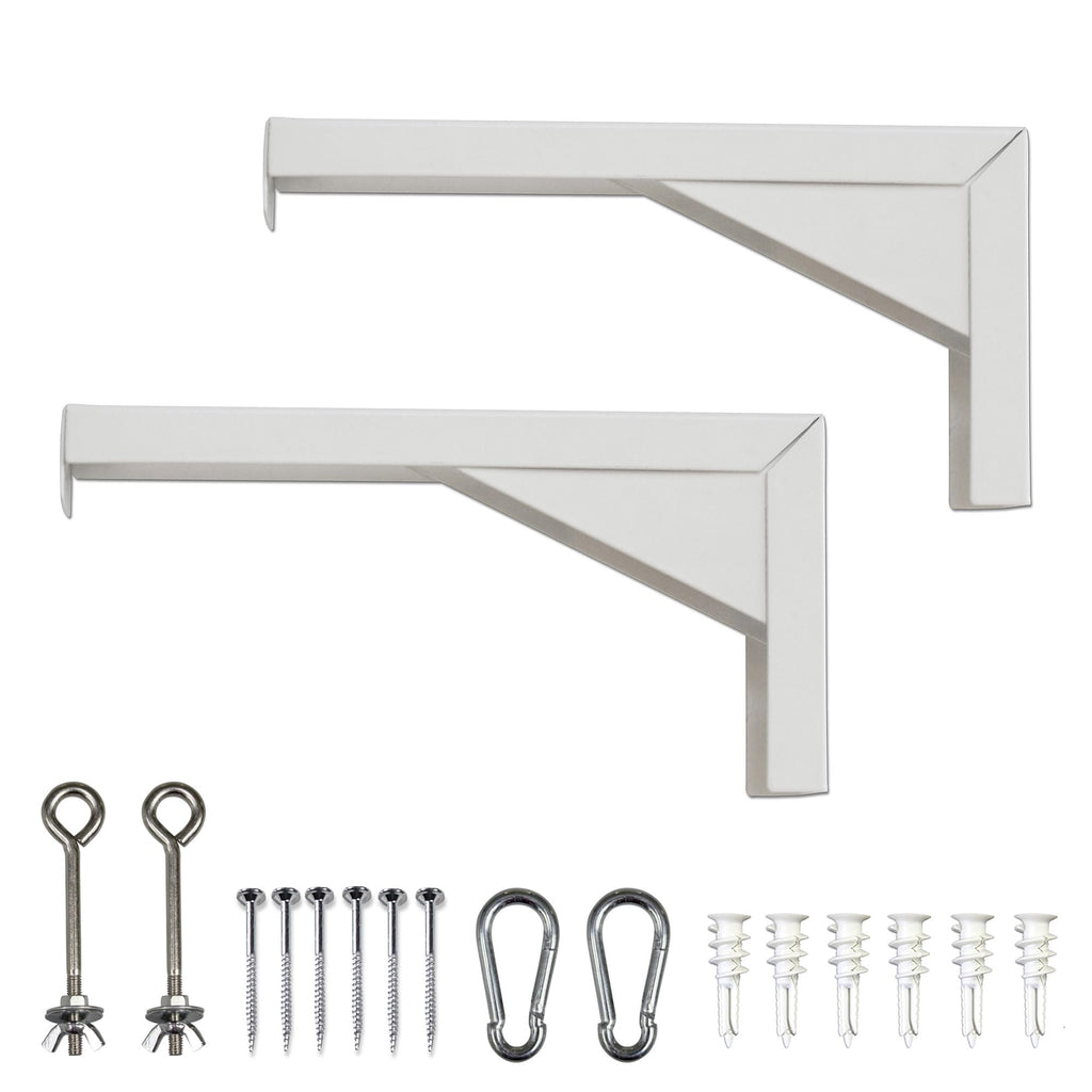Elite Screens Universal-Projektor-Leinwand, 30,5 cm, Weiß, verstärkte Metallkonstruktion, Wand- oder Deckenmontage, inkl. Haken und Beschläge