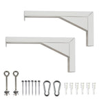 Elite Screens Universal-Projektor-Leinwand, 30,5 cm, Weiß, verstärkte Metallkonstruktion, Wand- oder Deckenmontage, inkl. Haken und Beschläge