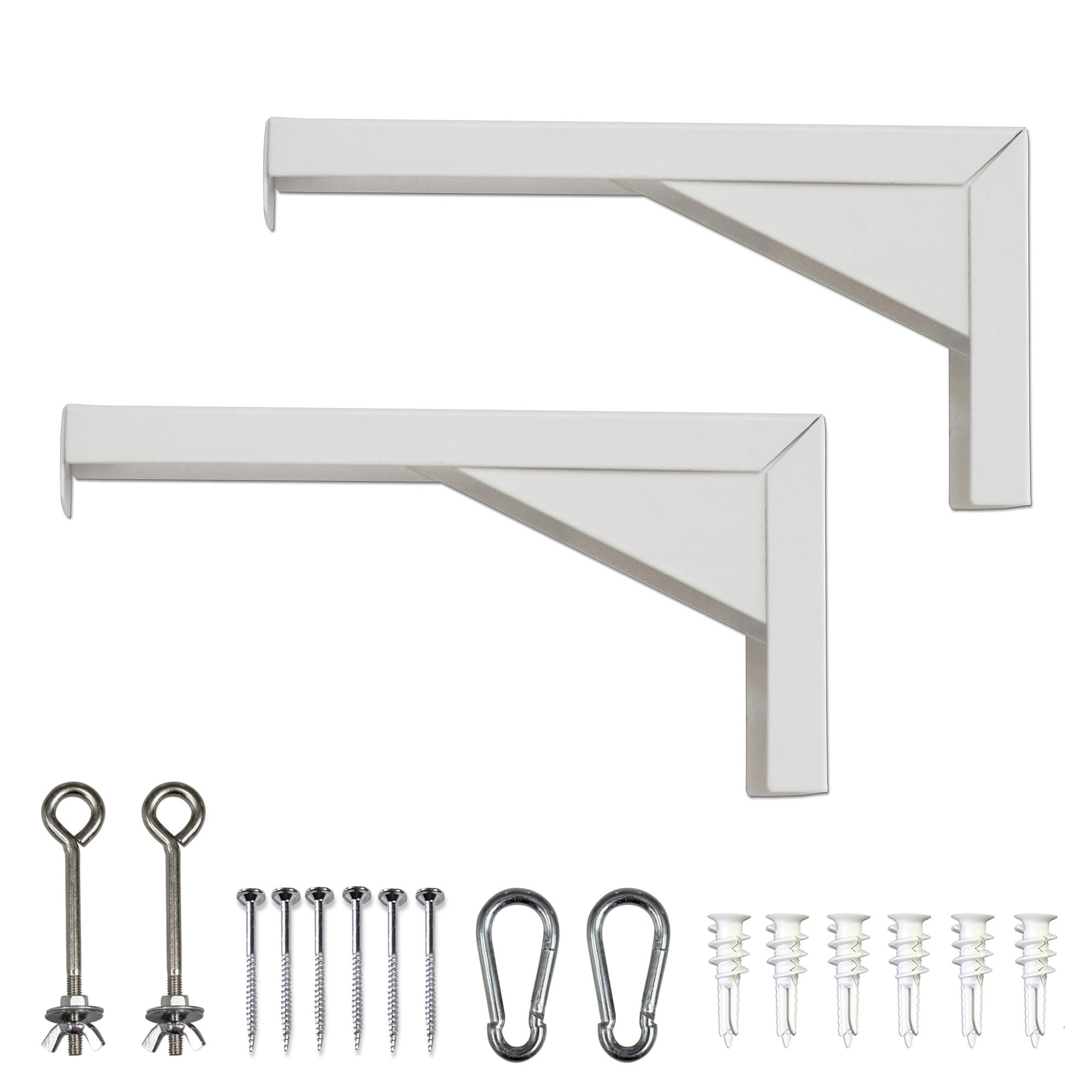Elite Screens Universal-Projektor-Leinwand, 30,5 cm, Weiß, verstärkte Metallkonstruktion, Wand- oder Deckenmontage, inkl. Haken und Beschläge