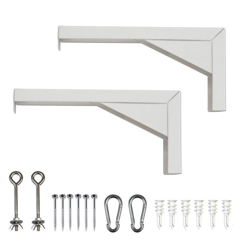 Elite Screens Universal-Projektor-Leinwand, 30,5 cm, Weiß, verstärkte Metallkonstruktion, Wand- oder Deckenmontage, inkl. Haken und Beschläge