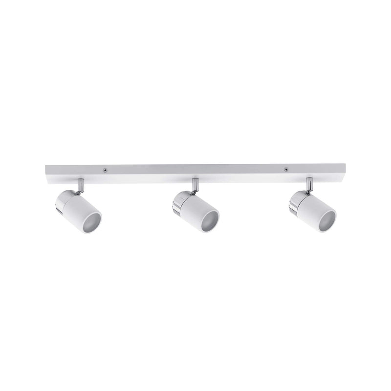 Paulmann 66713 Spotlight Zyli IP44 Balken max 3x10W GU10 Weiß/Chrom 230V Metall 667.13 Deckenleuchte Lampe LED Deckenlampe ohne Leuchtmittel